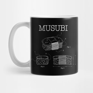 Funny Musubi Patent Drawing Mug